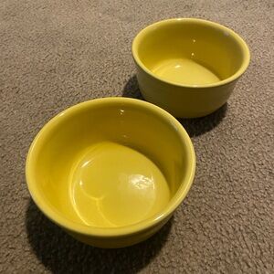 Fiestaware sunflower yellow 24oz bowl (2)